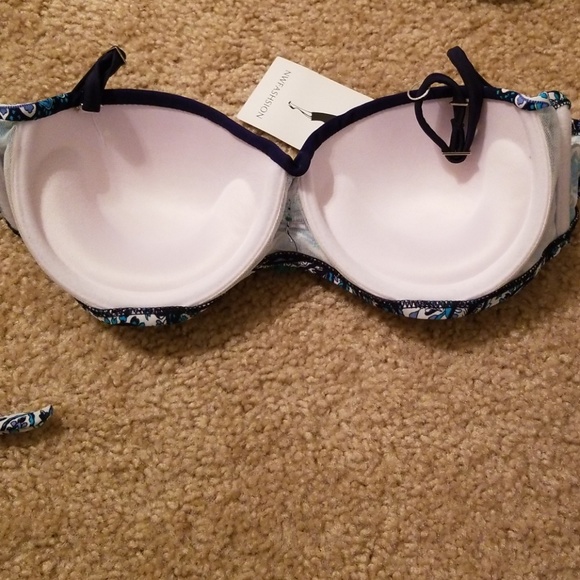 Blue two piece swimsuit - Picture 4 of 4